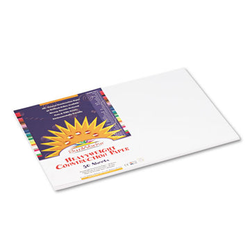 SunWorks® Construction Paper, 58lb, 12 X 18, Bright White, 50-pack freeshipping - TVN Wholesale